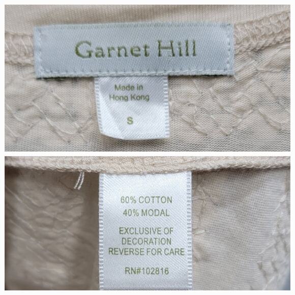 GARNET HILL SEQUINED TANK TOP, SIZE S - Picture 4 of 7